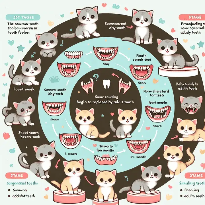 10 week old kitten - teeth chart