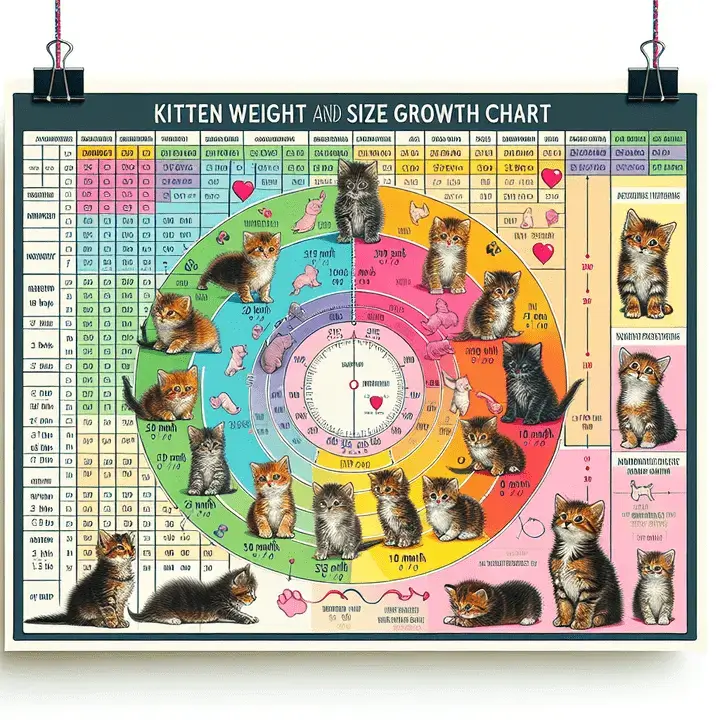  kitten weight by age - growth chart