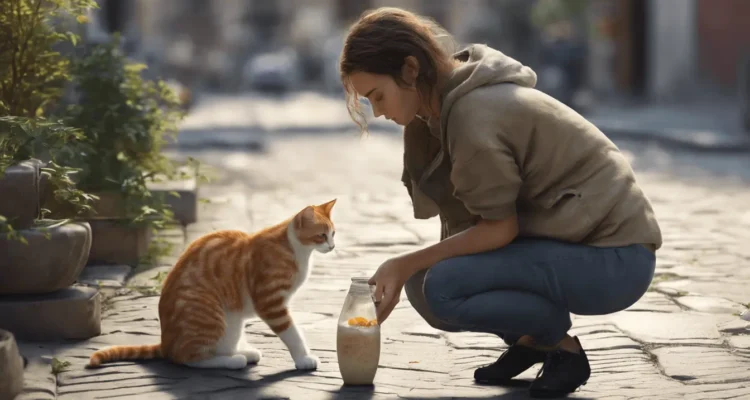 what to feed a stray kitten