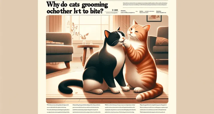 why do cats bite each other while grooming