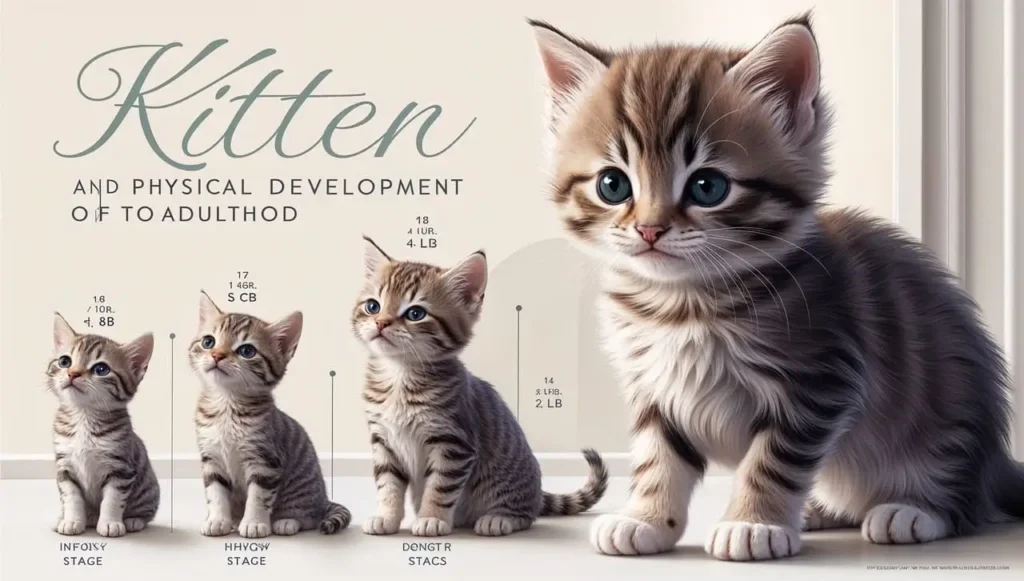 10 week old kitten - illustration of age chart