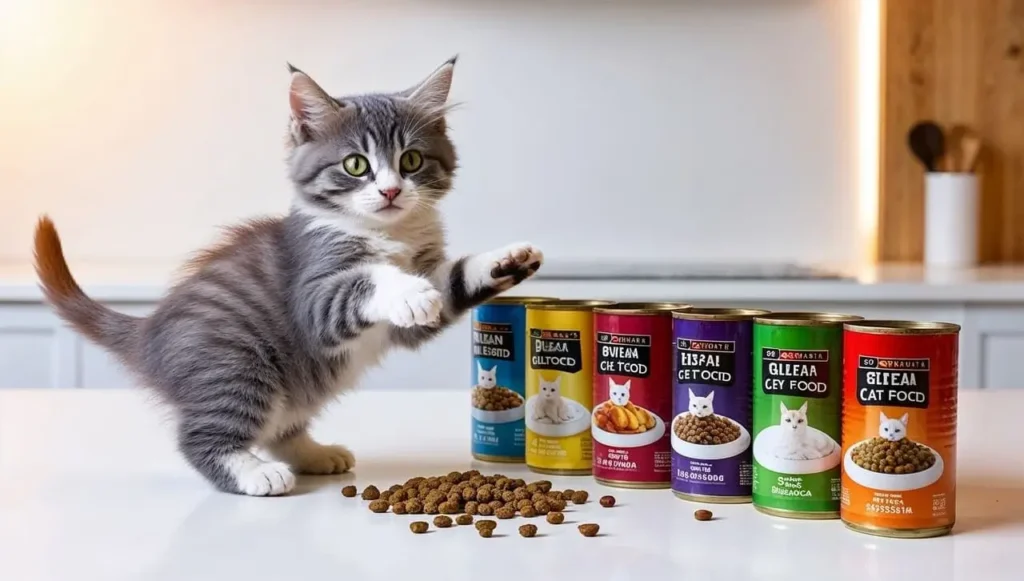 4 month old kitten - selecting the right cat food