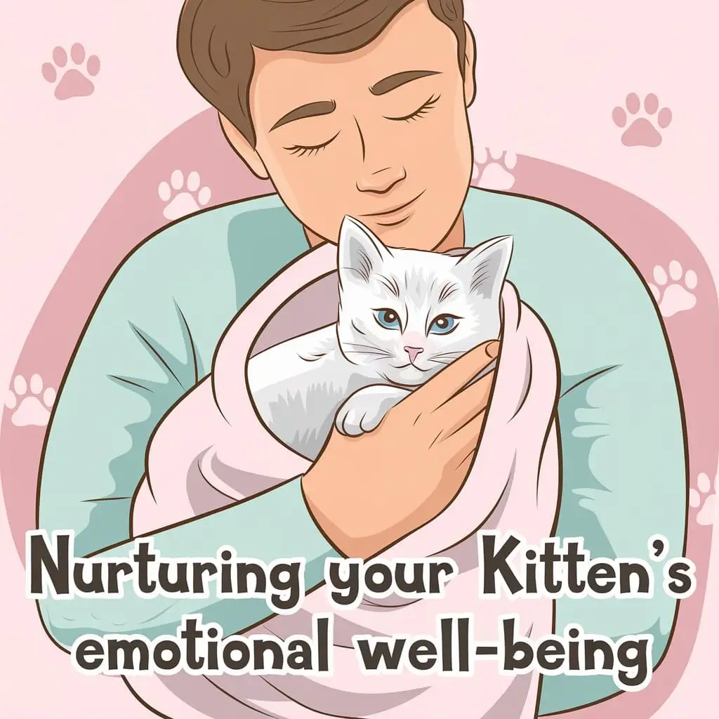 ensuring emotional well-being of a sad kitten