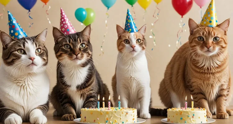 happy birthday cat images