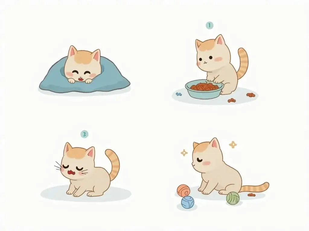 steps to comfort a sad kitten