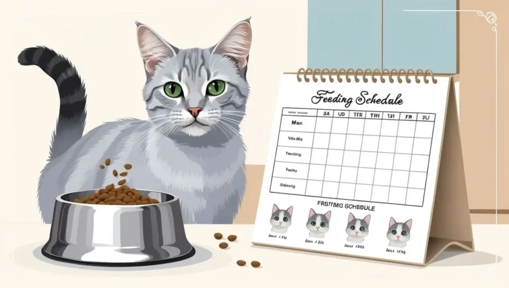 Korat cat diet - feeding schedule