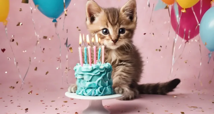 happy birthday kitten