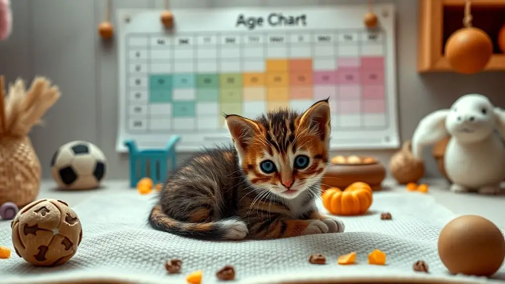 importance of a kitten weight by age chart