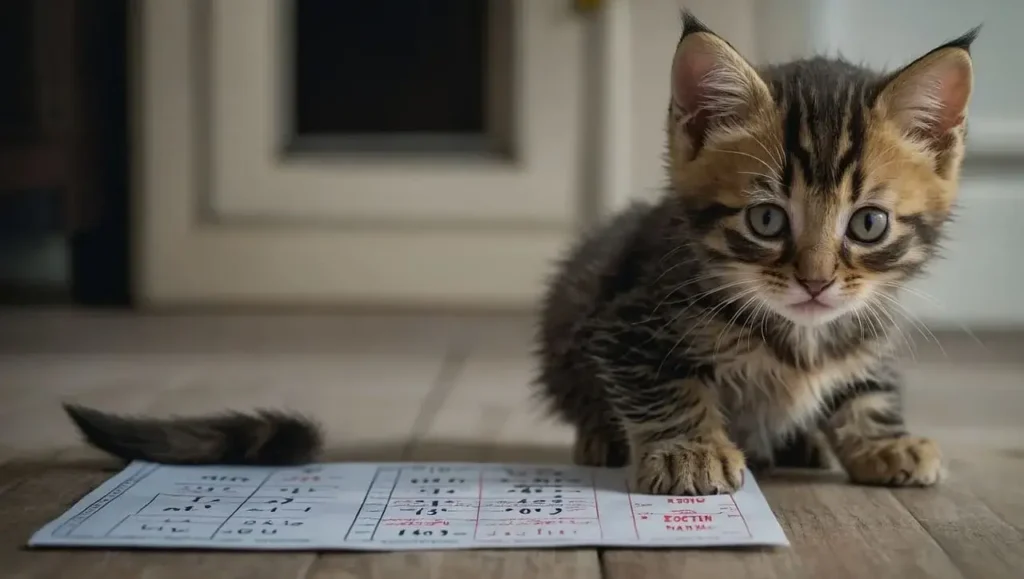 3 month old  kitten size and weight