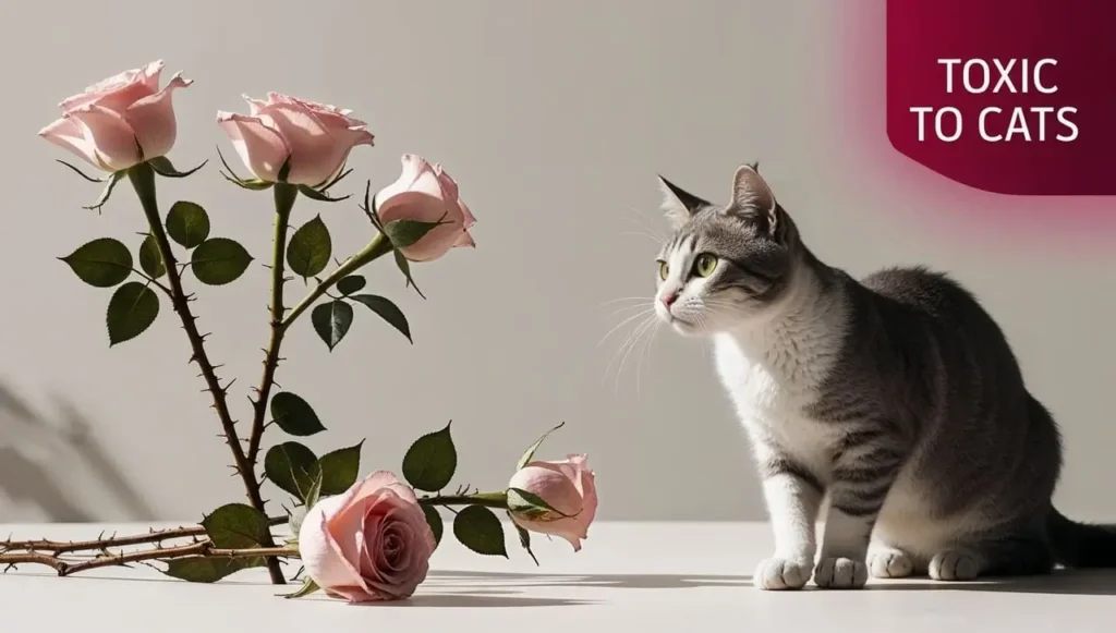 are roses toxic to cats - potential risks of roses for cats