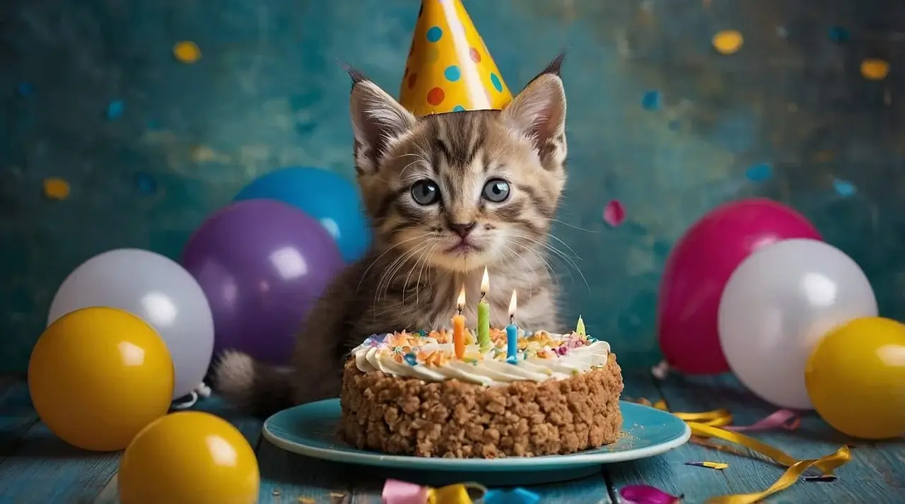 happy birthday kitten