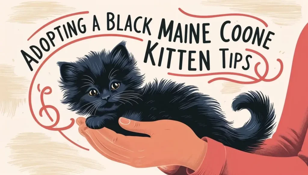 adopting a black Maine coon kitten tips