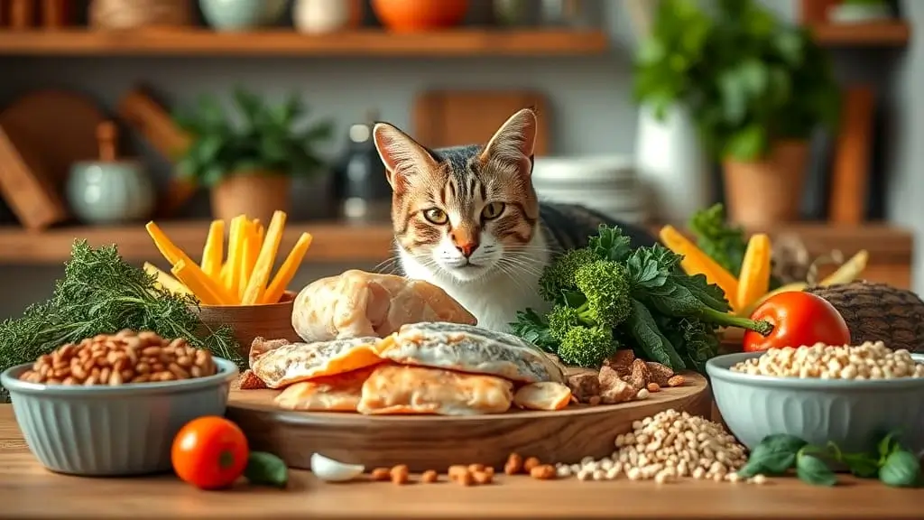 bad ingredients in cat food - cat with food