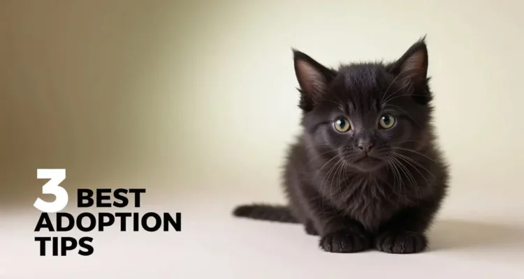 black Maine coon kitten