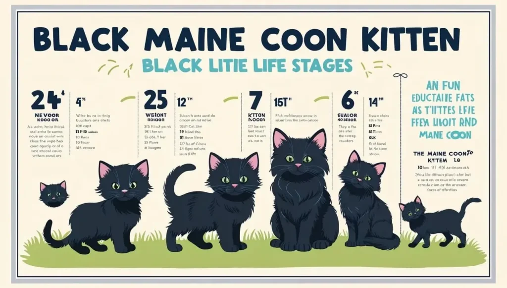 black Maine coon kitten lifespan