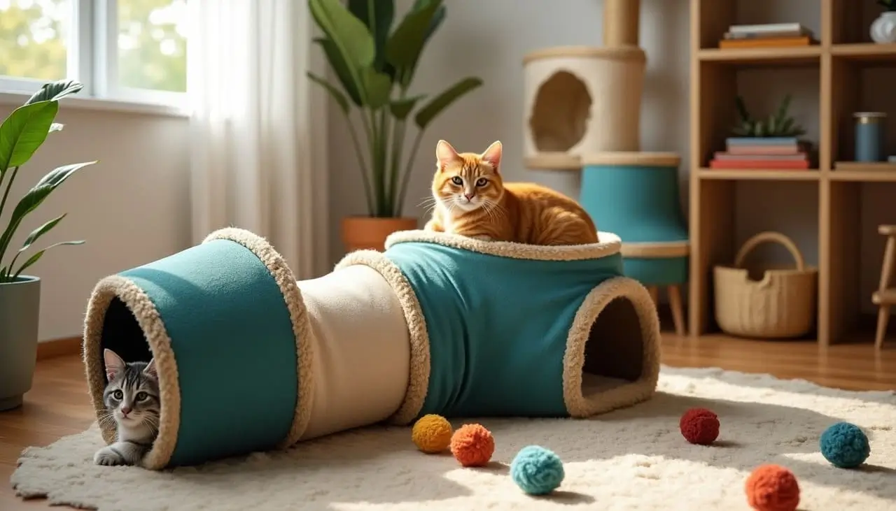 cat tunnel bed