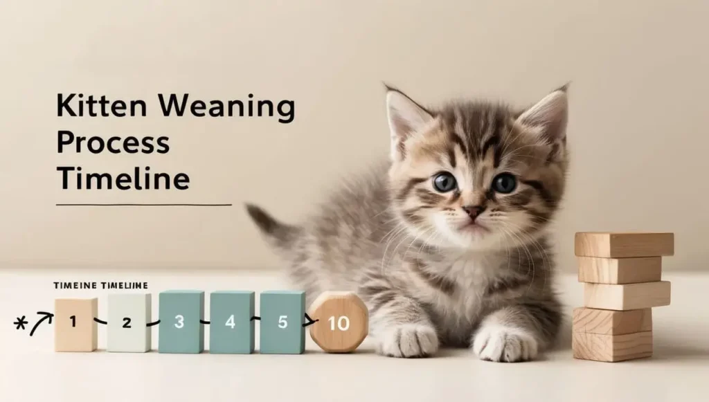 kittens drink milk - weaning process timeline