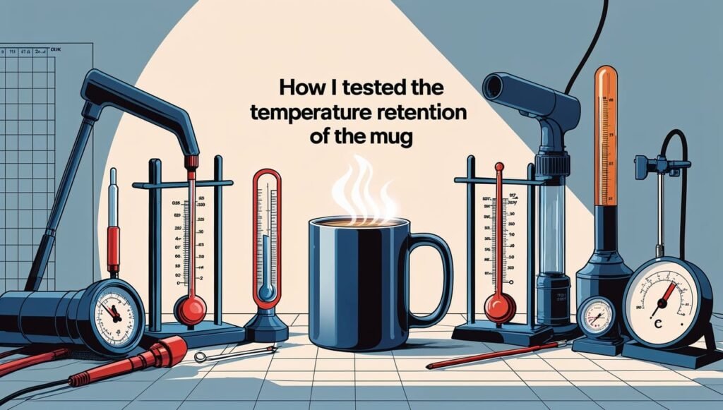 Testing temperature retention of the mug