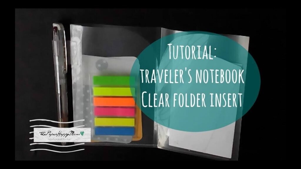 Clear folder inserts