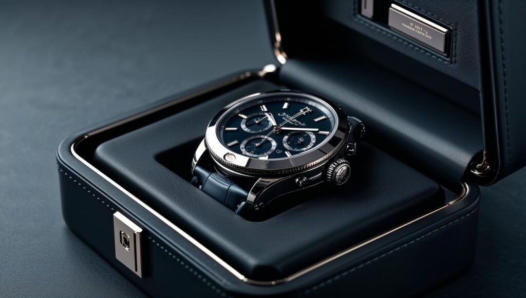 Discrete lock mechanisms in watch travel boxes