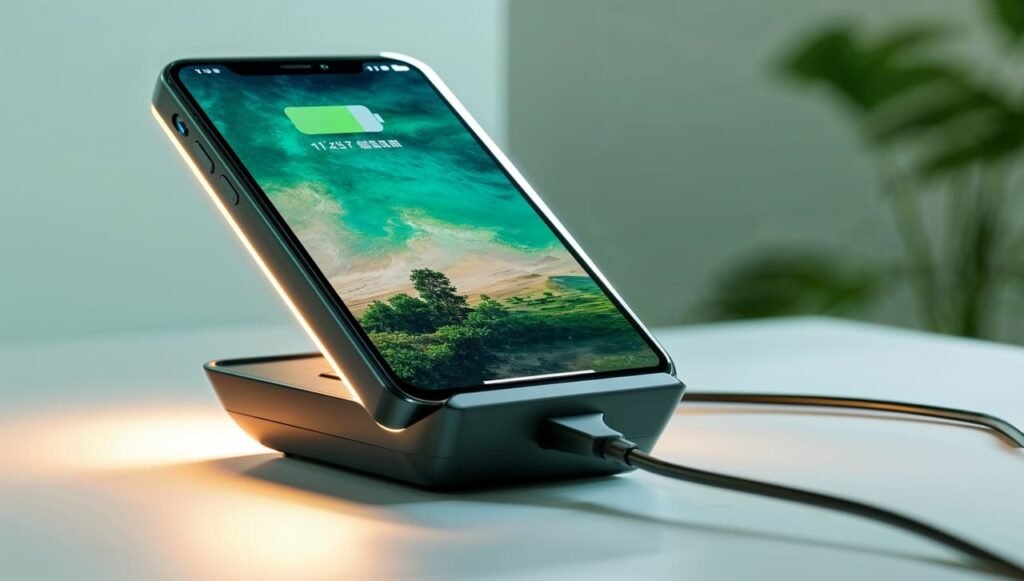 Solar-powered charger for phones