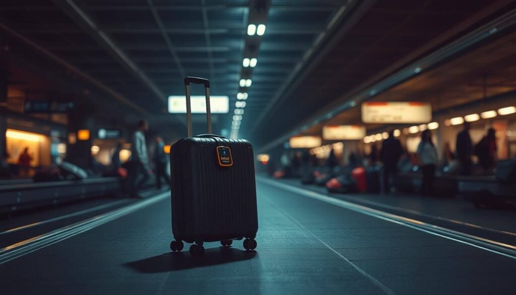 GPS tracker for a suitcase