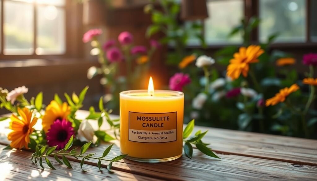 DIY mosquito repellent candle